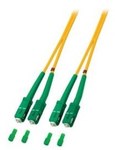 Patchcord SM, 9/125, SC/APC-SC/APC ISP duplex 1m